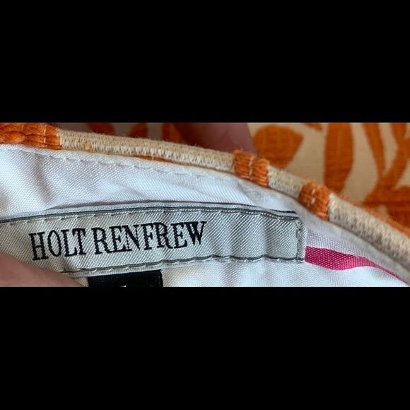 HOLT Renfrew orange cream skirt size 0 - Picture 3 of 6